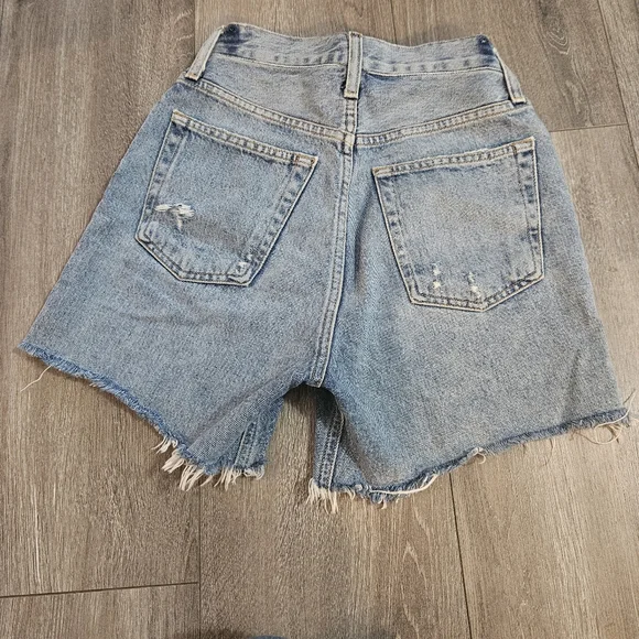 AGOLDE Riley High Rise Denim Shorts - Picture 4 of 11